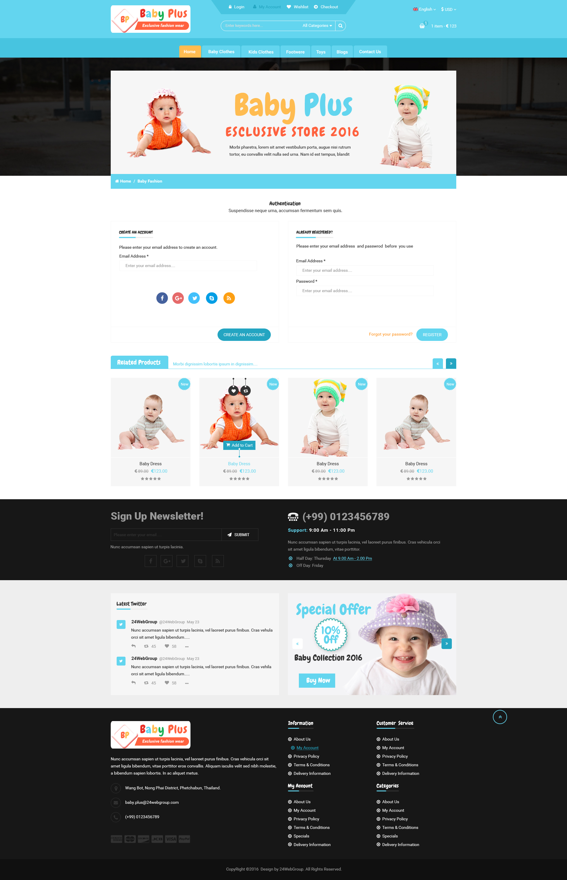BabyPlus PSD Template by 24webgroup ThemeForest